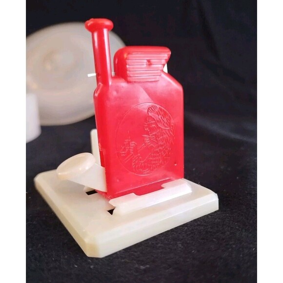 Vntg Bridges Plastic Products #100 Sewing Box Wooden Spools Thread Holder Thread - Picture 5 of 11